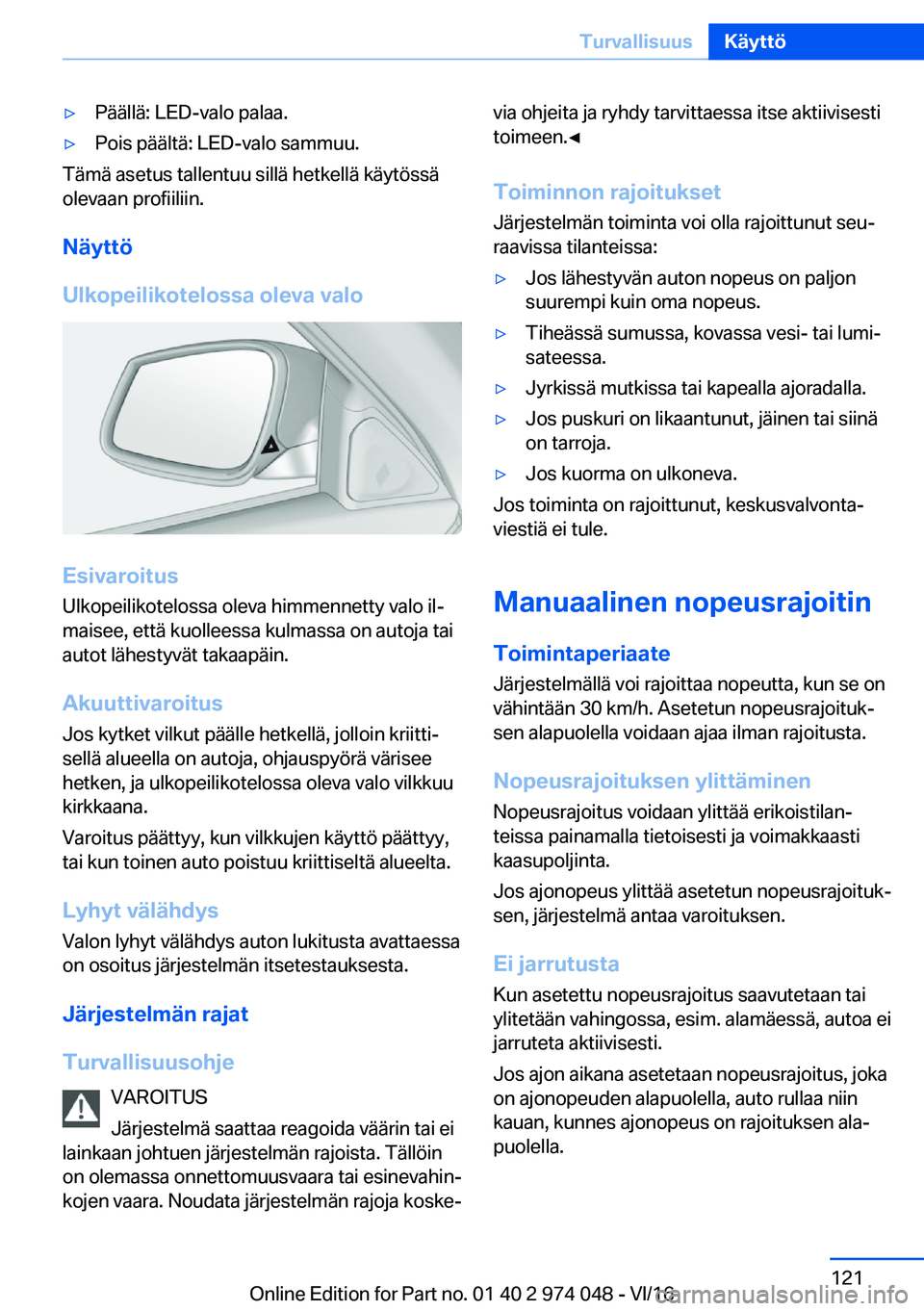 BMW M3 2017  Omistajan Käsikirja (in Finnish) 'y�P�