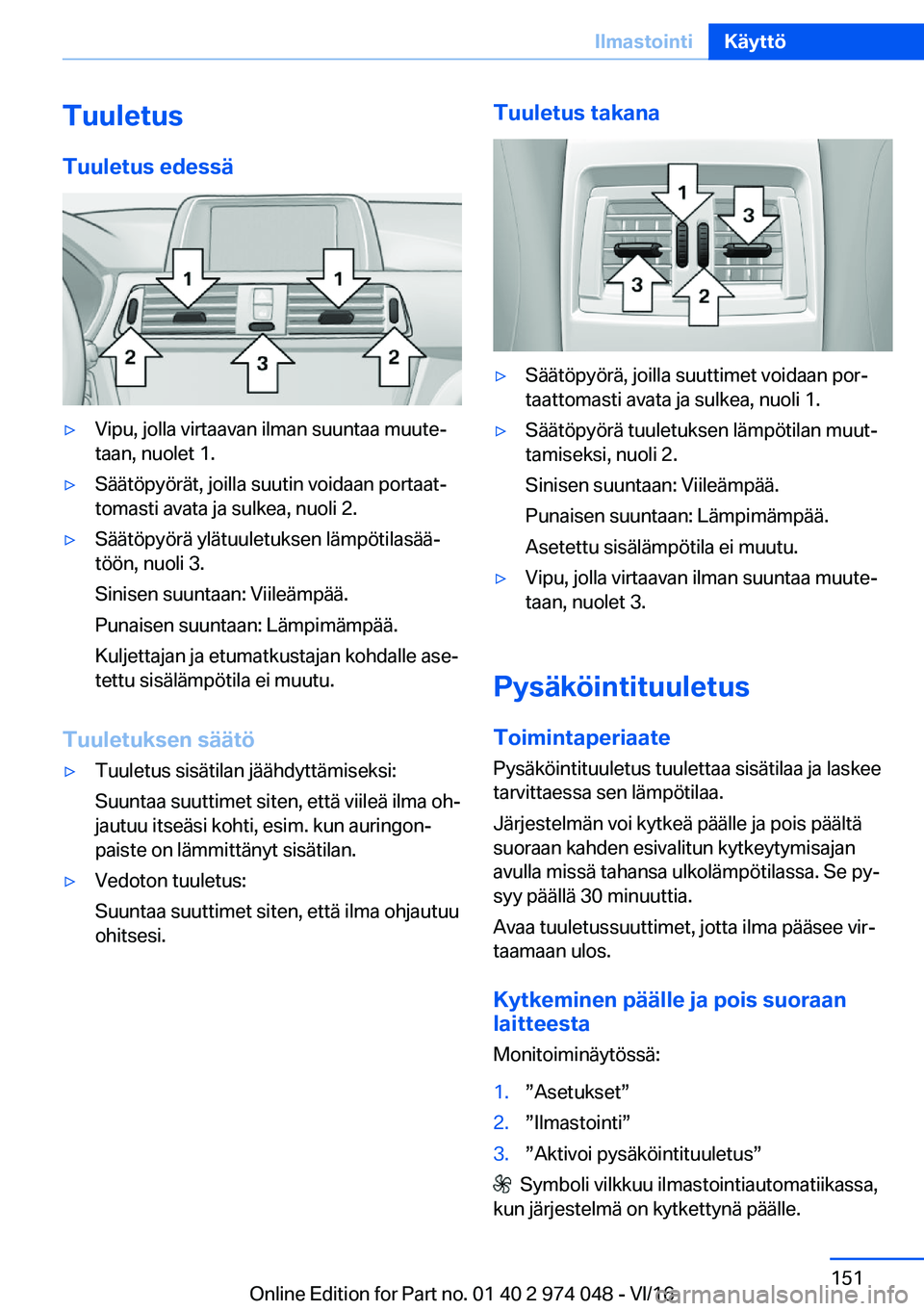 BMW M3 2017  Omistajan Käsikirja (in Finnish) �T�u�u�l�e�t�u�s�T�u�u�l�e�t�u�s��e�d�e�s�s�