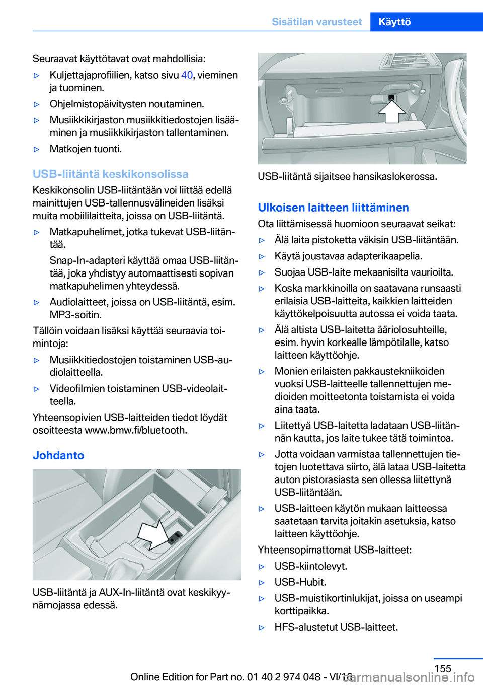 BMW M3 2017  Omistajan Käsikirja (in Finnish) �S�e�u�r�a�a�v�a�t� �k�
