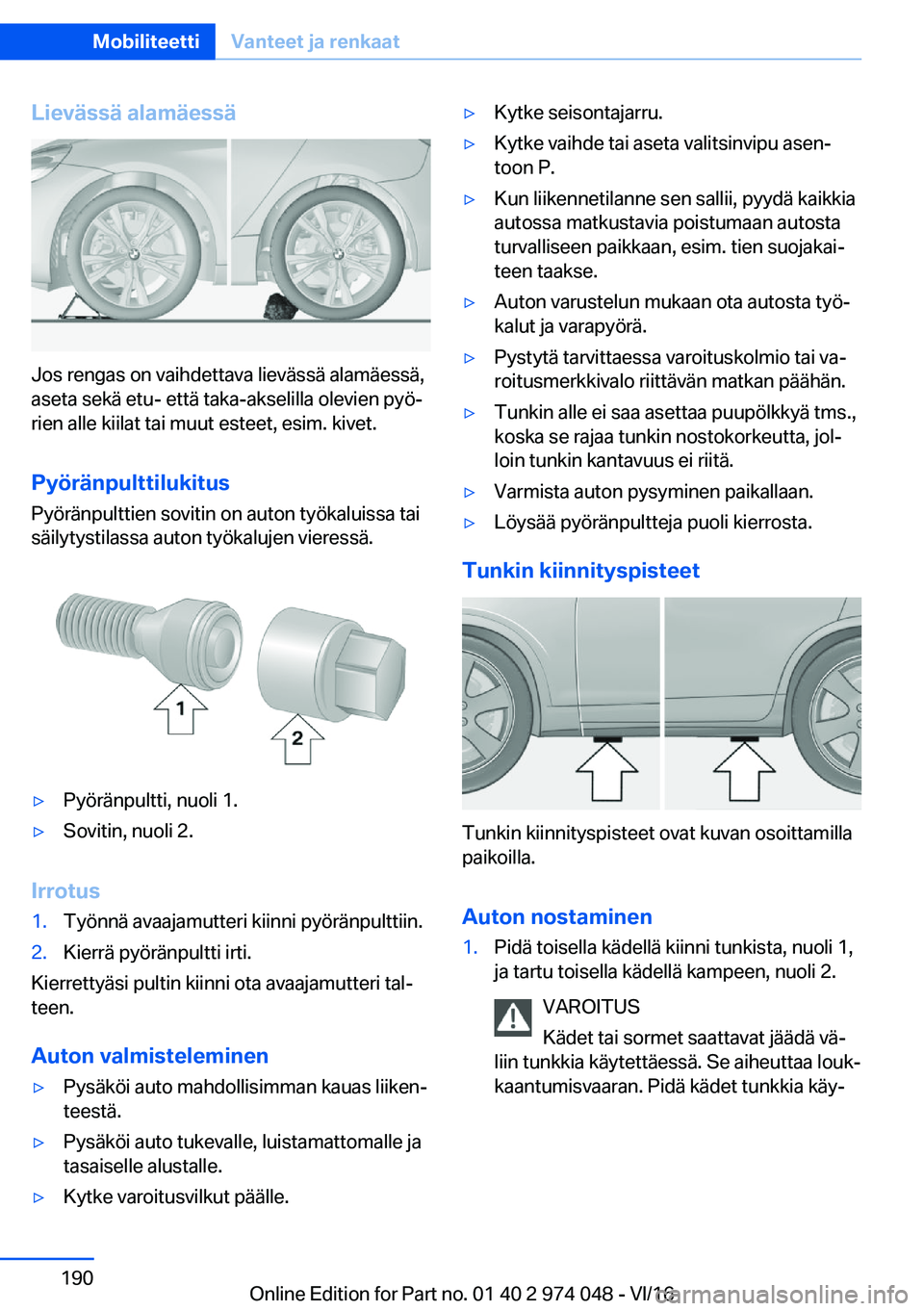BMW M3 2017  Omistajan Käsikirja (in Finnish) �L�i�e�v�