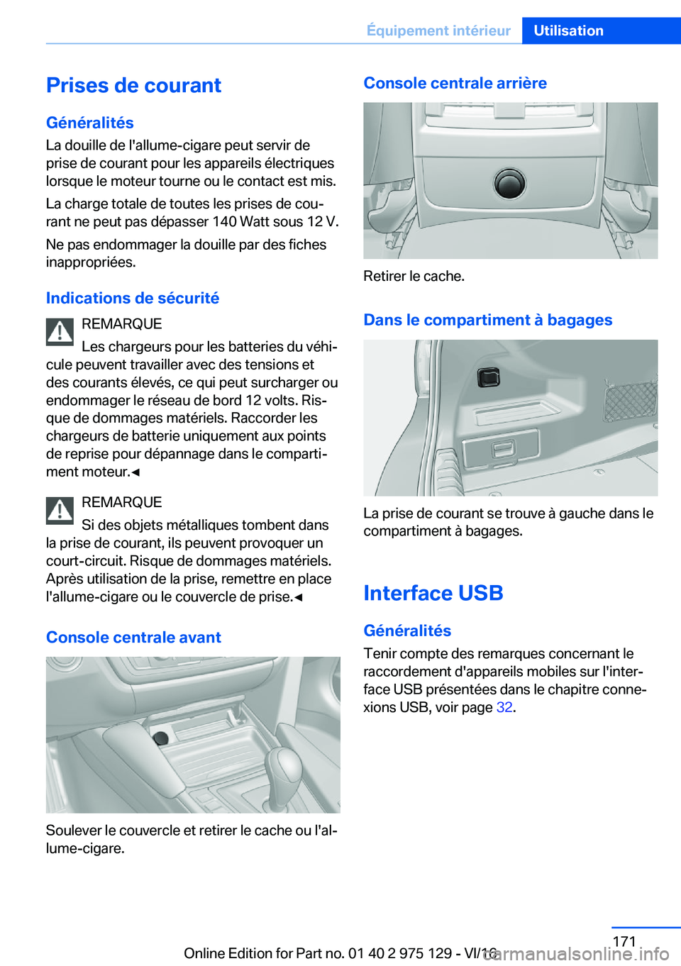 BMW M3 2017  Notices Demploi (in French) �P�r�i�s�e�s��d�e��c�o�u�r�a�n�t
�G�é�n�é�r�a�l�i�t�é�s �L�a� �d�o�u�i�l�l�e� �d�e� �l�'�a�l�l�u�m�e�-�c�i�g�a�r�e� �p�e�u�t� �s�e�r�v�i�r� �d�e�p�r�i�s�e� �d�e� �c�o�u�r�a�n�t� �p�o�u�r� �l�