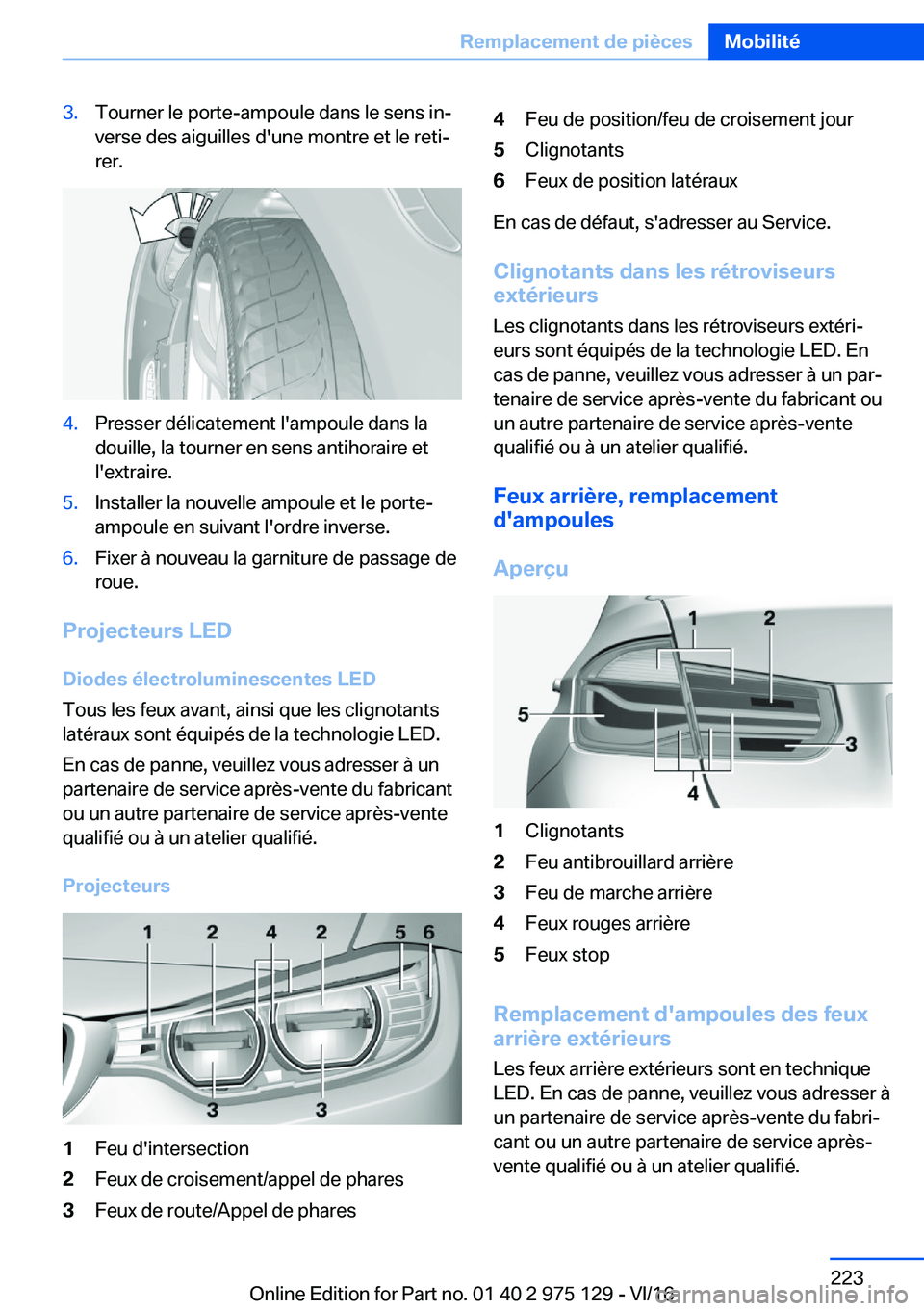 BMW M3 2017  Notices Demploi (in French) �3�.�T�o�u�r�n�e�r� �l�e� �p�o�r�t�e�-�a�m�p�o�u�l�e� �d�a�n�s� �l�e� �s�e�n�s� �i�nj�v�e�r�s�e� �d�e�s� �a�i�g�u�i�l�l�e�s� �d�'�u�n�e� �m�o�n�t�r�e� �e�t� �l�e� �r�e�t�ij
�r�e�r�.�4�.�P�r�e�s�