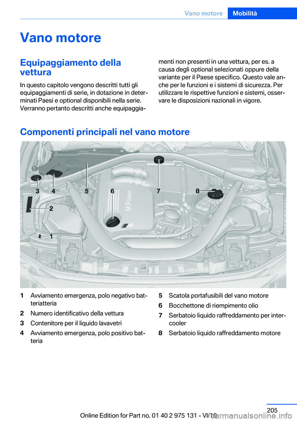 BMW M3 2017  Libretti Di Uso E manutenzione (in Italian) �V�a�n�o��m�o�t�o�r�e�E�q�u�i�p�a�g�g�i�a�m�e�n�t�o��d�e�l�l�a
�v�e�t�t�u�r�a
�I�n� �q�u�e�s�t�o� �c�a�p�i�t�o�l�o� �v�e�n�g�o�n�o� �d�e�s�c�r�i�t�t�i� �t�u�t�t�i� �g�l�i
�e�q�u�i�p�a�g�g�i�a�m�e�n�