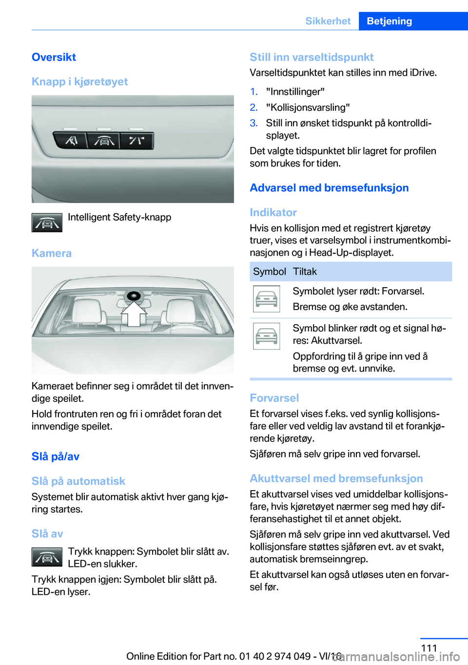 BMW M3 2017  Instructieboekjes (in Dutch) �O�v�e�r�s�i�k�t
�K�n�a�p�p��i��k�j�