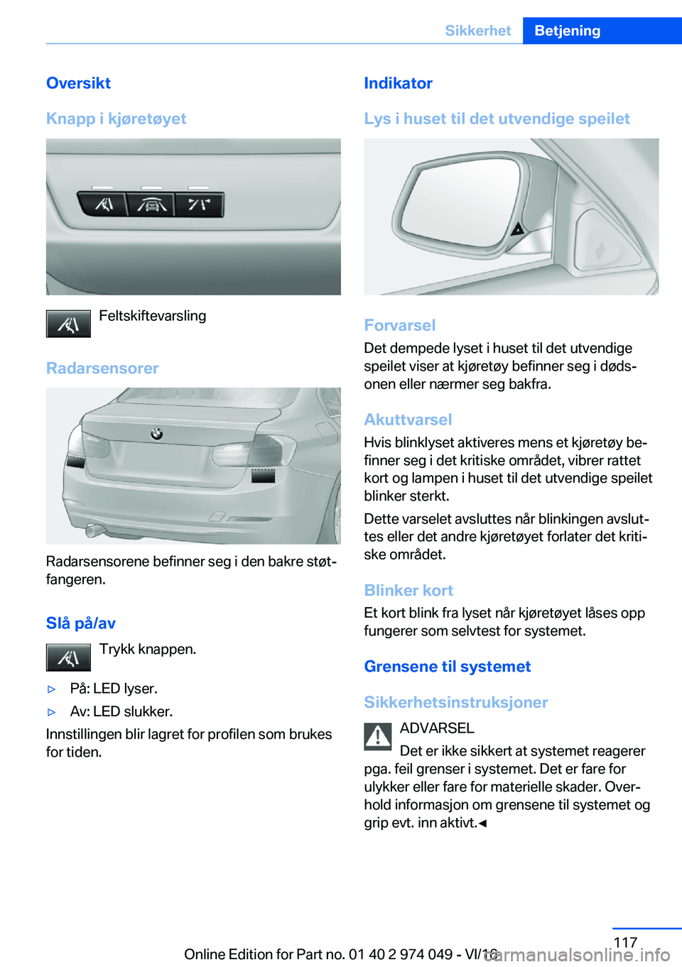 BMW M3 2017  Instructieboekjes (in Dutch) �O�v�e�r�s�i�k�t
�K�n�a�p�p��i��k�j�