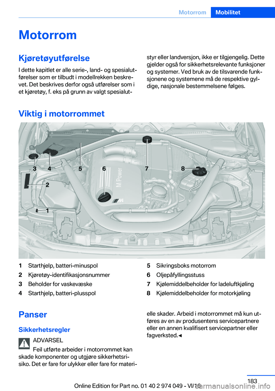 BMW M3 2017  Instructieboekjes (in Dutch) �M�o�t�o�r�r�o�m�K�j�