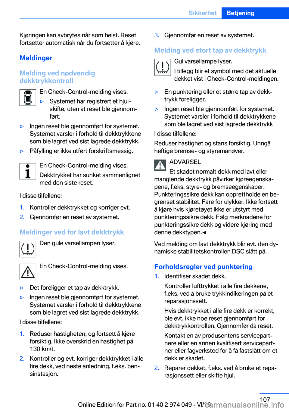 BMW M3 2017  InstruksjonsbØker (in Norwegian) �K�j�
