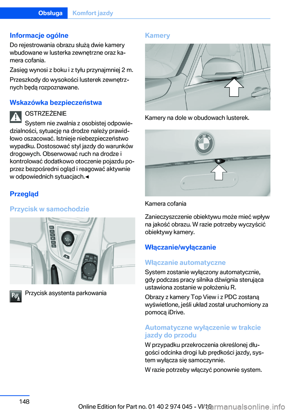 BMW M3 2017  Instrukcja obsługi (in Polish) �I�n�f�o�r�m�a�c�j�e��o�g�