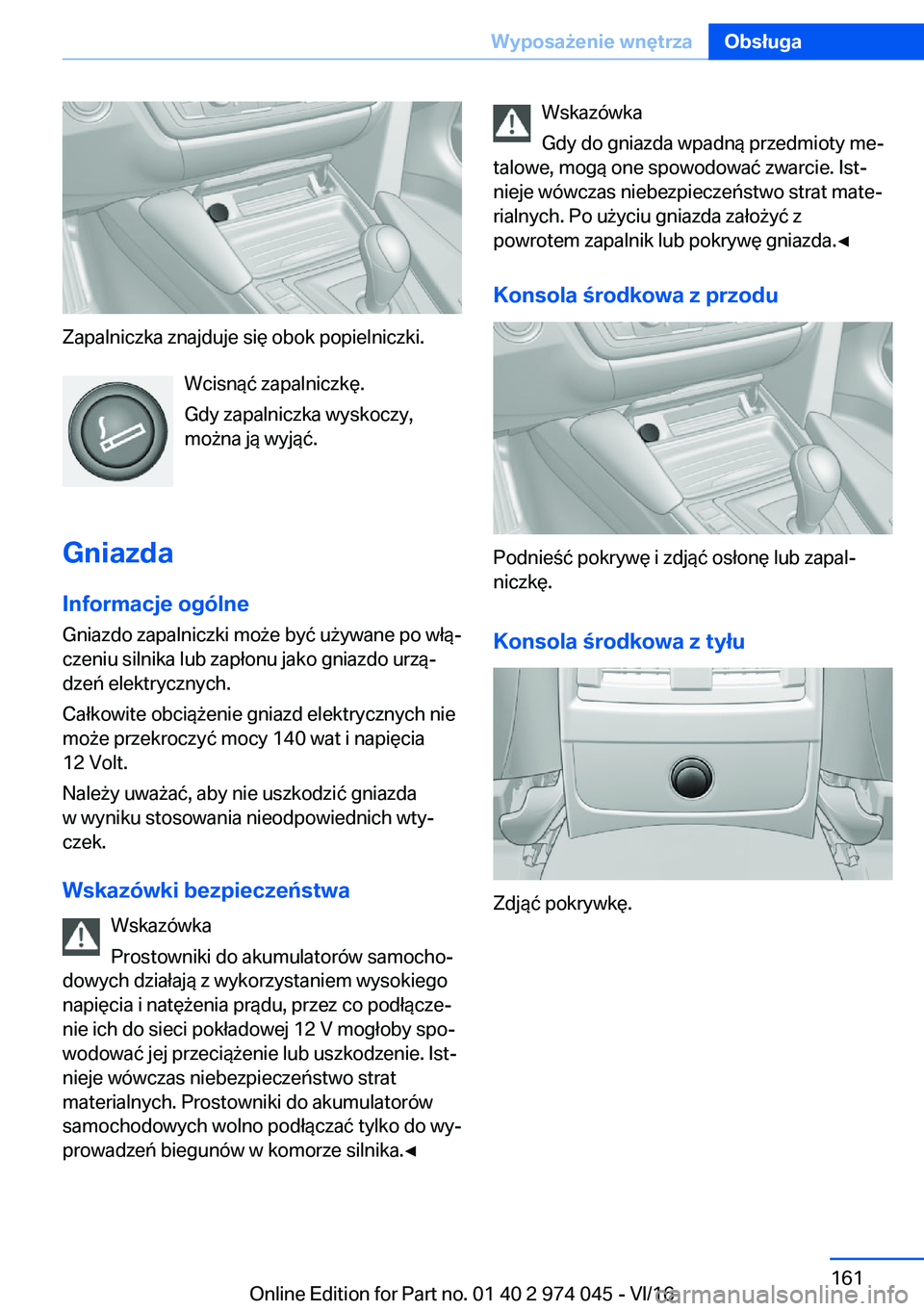 BMW M3 2017  Instrukcja obsługi (in Polish) �Z�a�p�a�l�n�i�c�z�k�a� �z�n�a�j�d�u�j�e� �s�i�