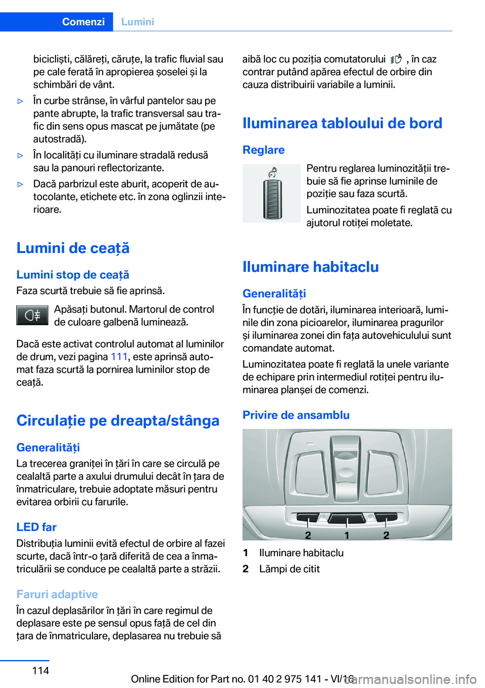 BMW M3 2017  Ghiduri De Utilizare (in Romanian) �b�i�c�i�c�l�i &�t�i�,� �c�