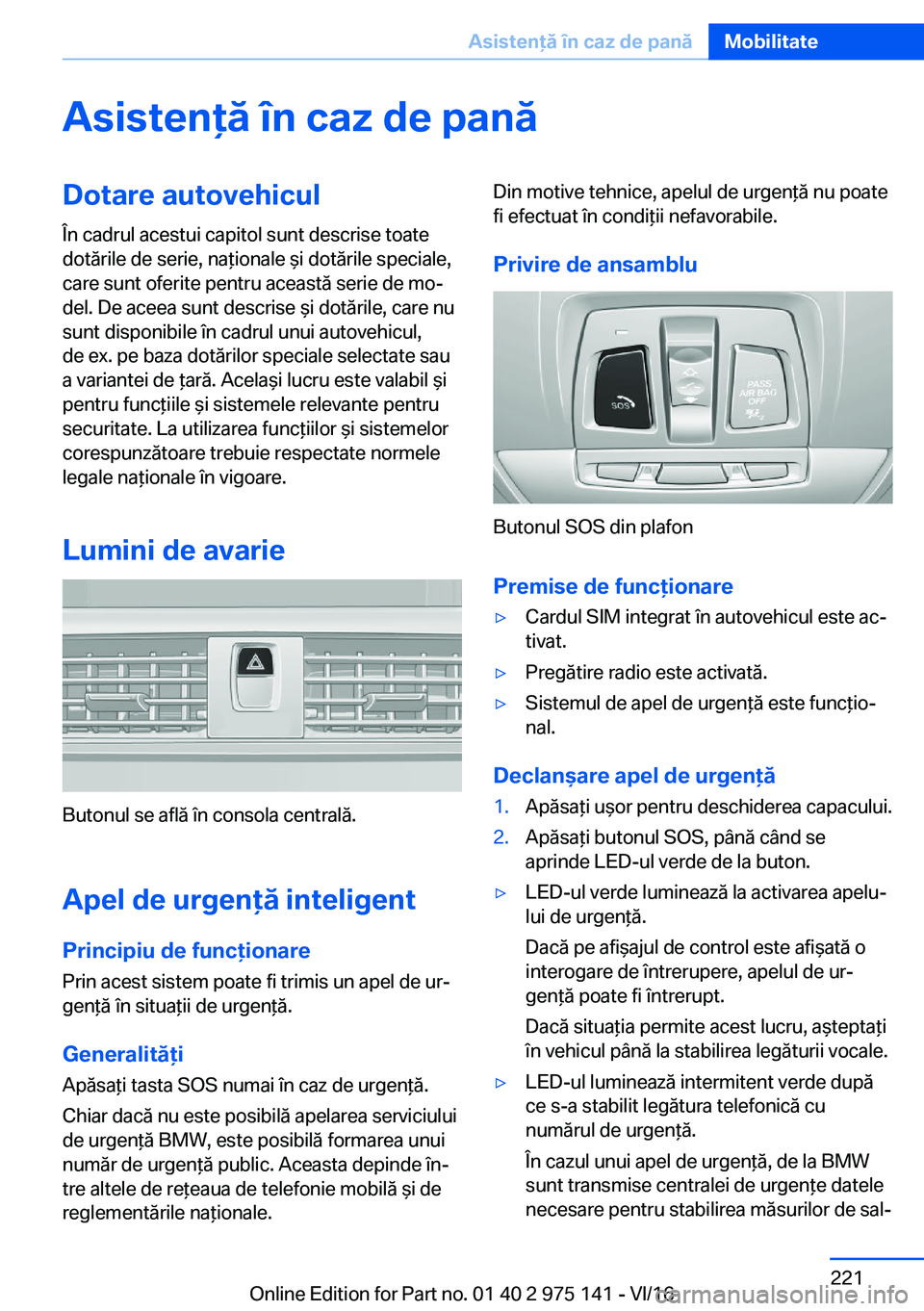 BMW M3 2017  Ghiduri De Utilizare (in Romanian) �A�s�i�s�t�e�n�