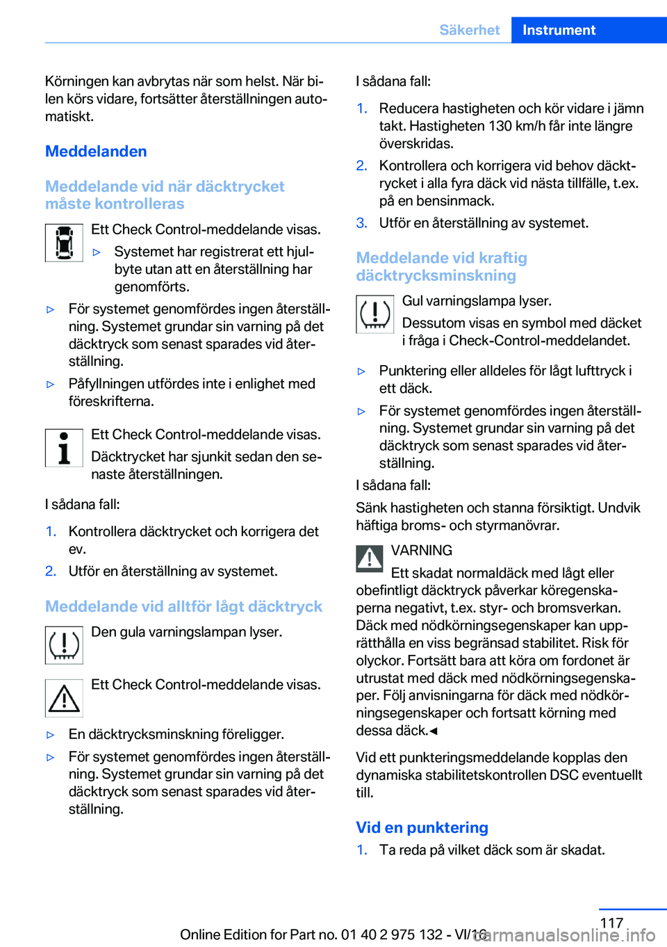 BMW M3 2017  InstruktionsbÖcker (in Swedish) �K�