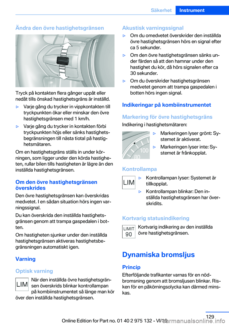 BMW M3 2017  InstruktionsbÖcker (in Swedish) �Ä�n�d�r�a��d�e�n��