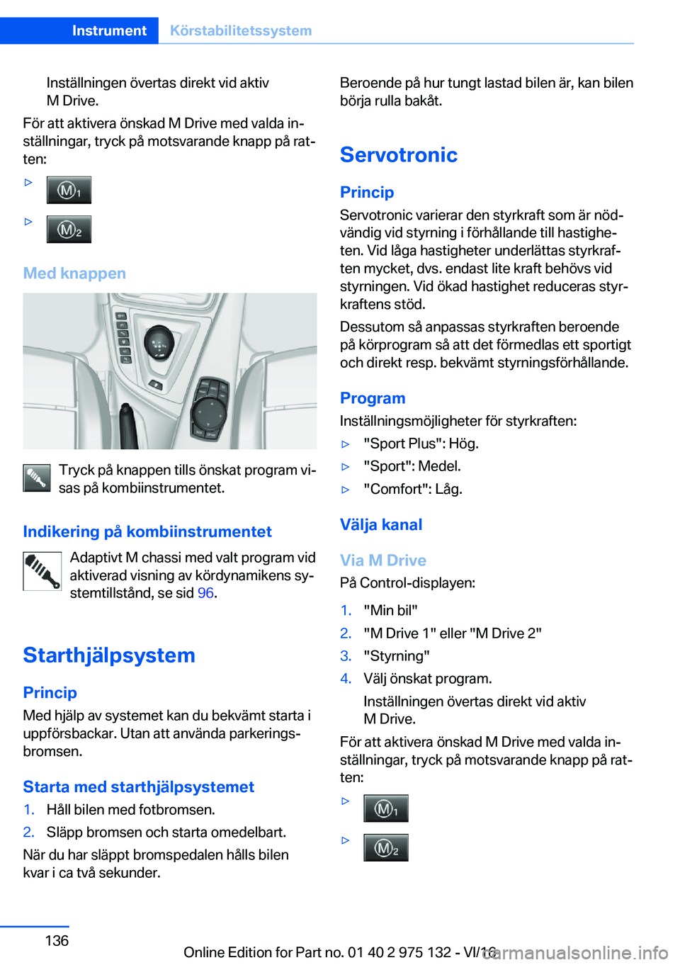BMW M3 2017  InstruktionsbÖcker (in Swedish) �I�n�s�t�ä�l�l�n�i�n�g�e�n� �