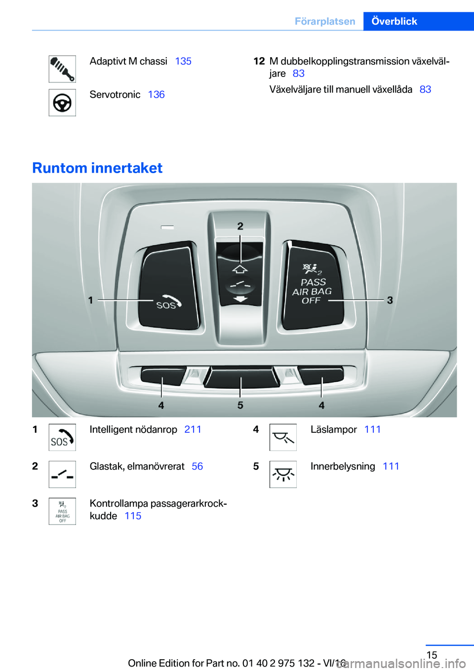 BMW M3 2017  InstruktionsbÖcker (in Swedish) �A�d�a�p�t�i�v�t� �M� �c�h�a�s�s�i\_�1�3�5�S�e�r�v�o�t�r�o�n�i�c\_�1�3�6�1�2�M� �d�u�b�b�e�l�k�o�p�p�l�i�n�g�s�t�r�a�n�s�m�i�s�s�i�o�n� �v�ä�x�e�l�v�ä�lj
�j�a�r�e\_ �8�3
�V�ä�x�e�l�v�ä�l�j�