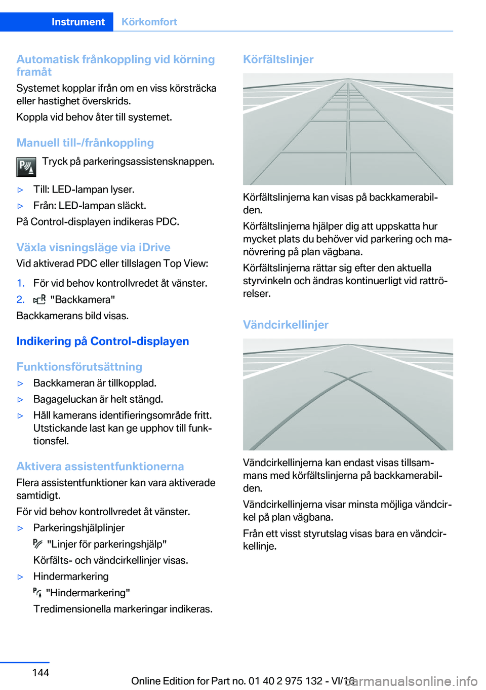 BMW M3 2017  InstruktionsbÖcker (in Swedish) �A�u�t�o�m�a�t�i�s�k��f�r�å�n�k�o�p�p�l�i�n�g��v�i�d��k�