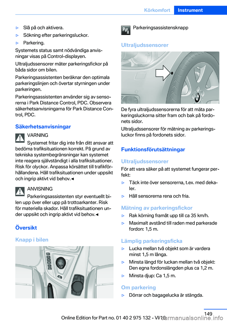BMW M3 2017  InstruktionsbÖcker (in Swedish) 'y�S�l�å� �p�å� �o�c�h� �a�k�t�i�v�e�r�a�.'y�S�