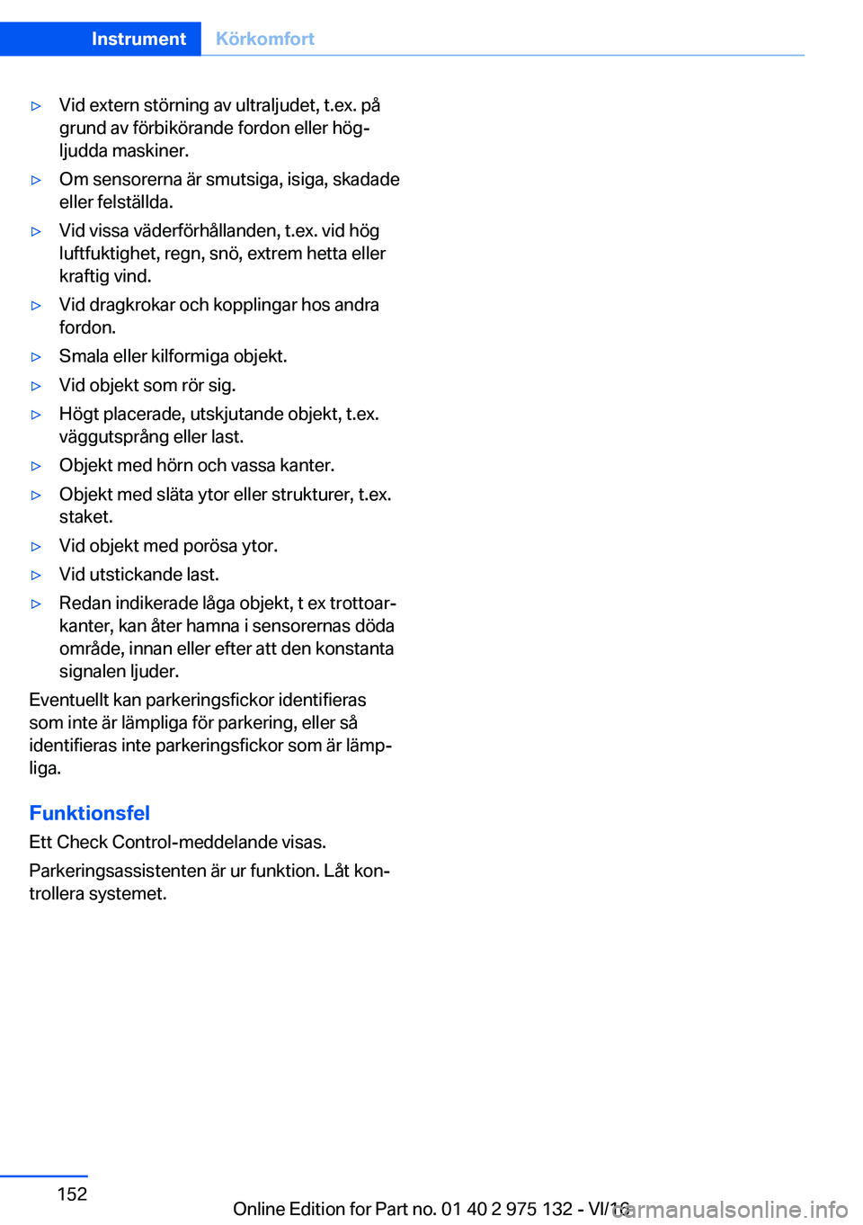 BMW M3 2017  InstruktionsbÖcker (in Swedish) 'y�V�i�d� �e�x�t�e�r�n� �s�t�