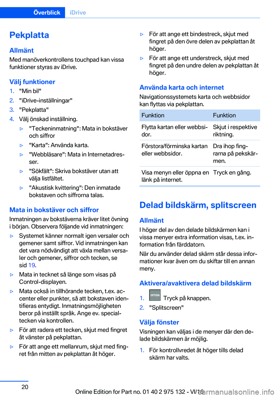 BMW M3 2017  InstruktionsbÖcker (in Swedish) �P�e�k�p�l�a�t�t�a
�A�l�l�m�ä�n�t
�M�e�d� �m�a�n�