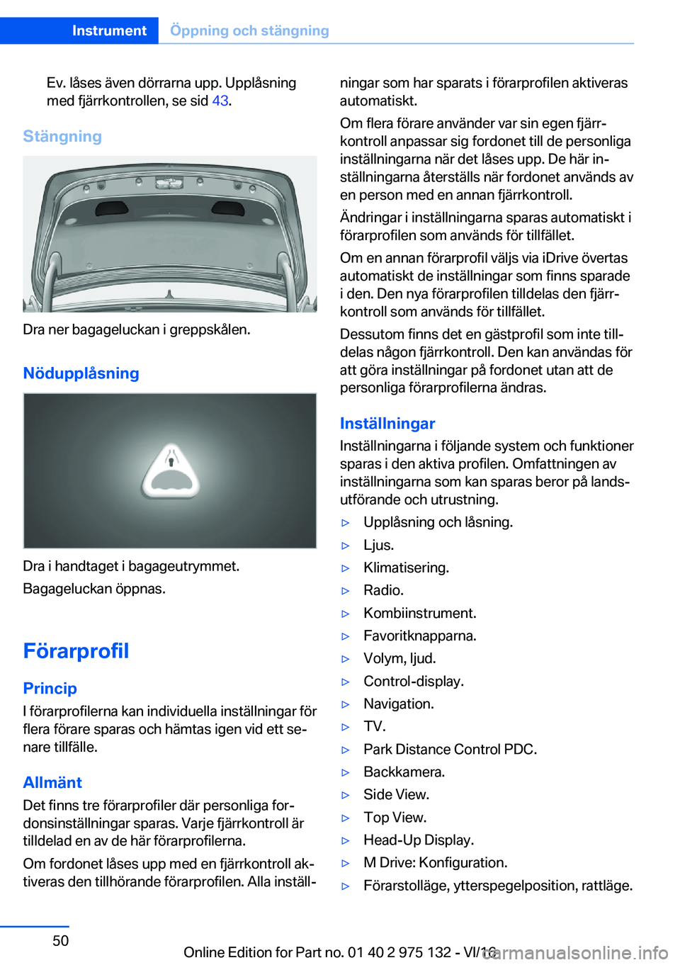 BMW M3 2017  InstruktionsbÖcker (in Swedish) �E�v�.� �l�å�s�e�s� �ä�v�e�n� �d�