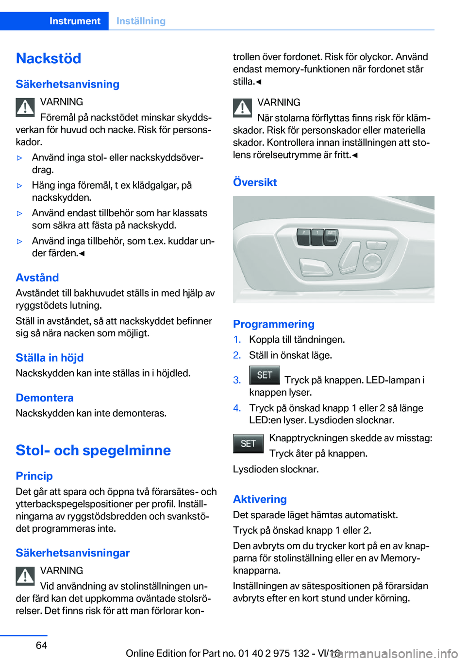 BMW M3 2017  InstruktionsbÖcker (in Swedish) �N�a�c�k�s�t�