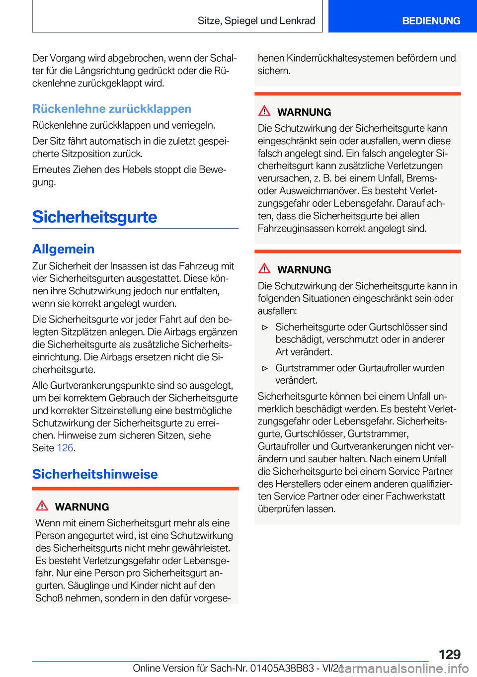 BMW M4 2022  Betriebsanleitungen (in German) �D�e�r��V�o�r�g�a�n�g��w�i�r�d��a�b�g�e�b�r�o�c�h�e�n�,��w�e�n�n��d�e�r��S�c�h�a�lj
�t�e�r��f�
