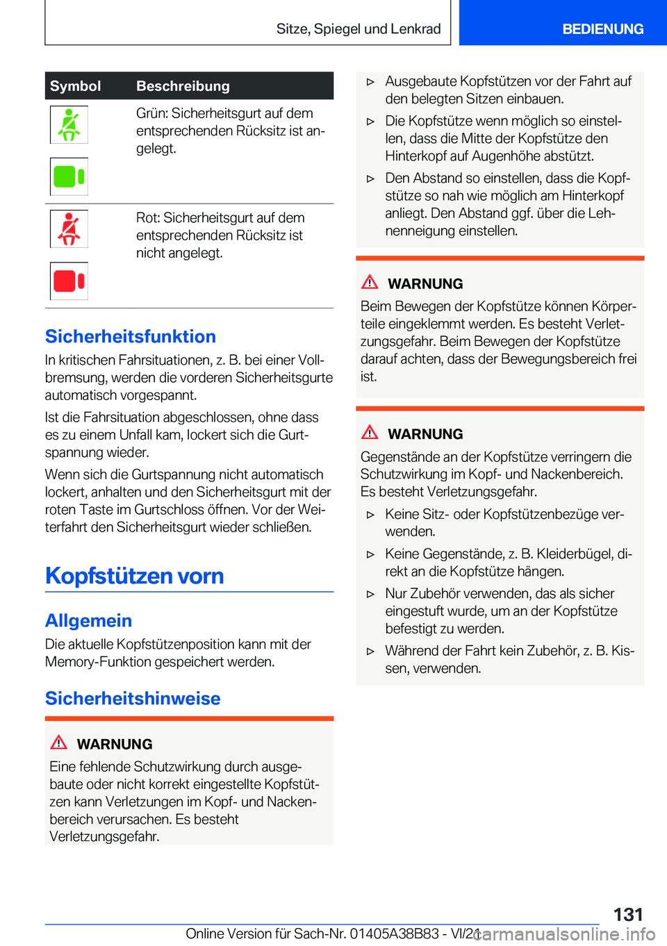 BMW M4 2022  Betriebsanleitungen (in German) �S�y�m�b�o�l�B�e�s�c�h�r�e�i�b�u�n�g�G�r�