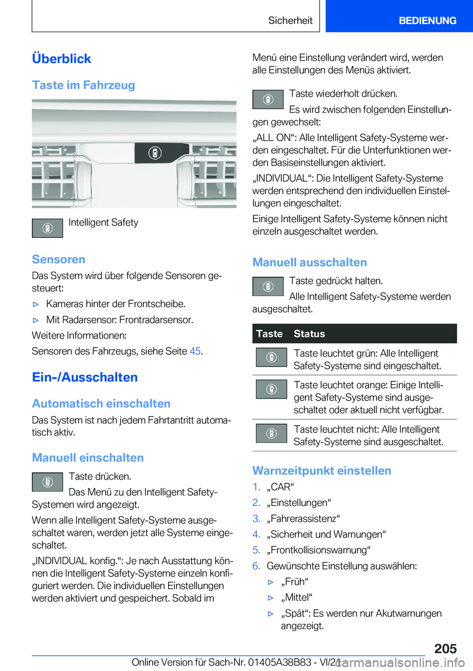 BMW M4 2022  Betriebsanleitungen (in German) �