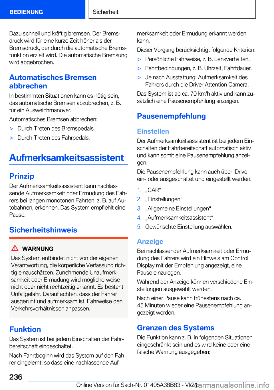 BMW M4 2022  Betriebsanleitungen (in German) �D�a�z�u��s�c�h�n�e�l�l��u�n�d��k�r�