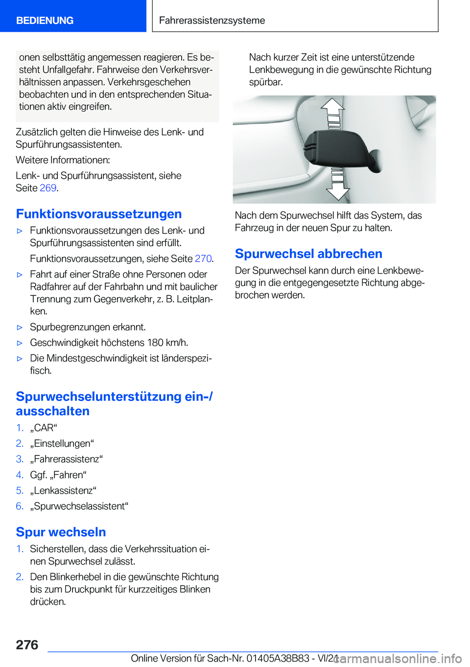 BMW M4 2022  Betriebsanleitungen (in German) �o�n�e�n��s�e�l�b�s�t�t�