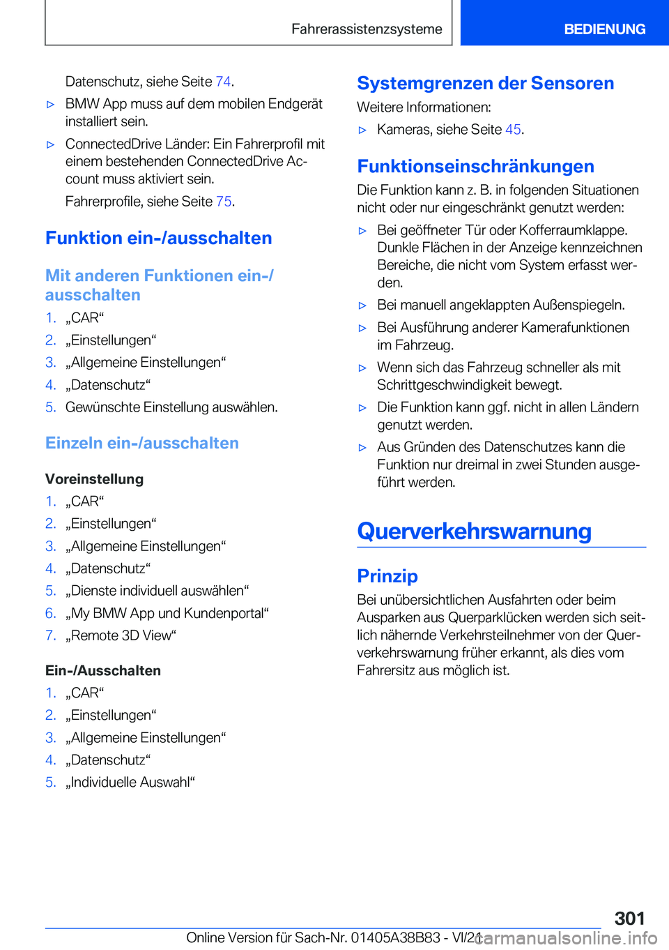 BMW M4 2022  Betriebsanleitungen (in German) �D�a�t�e�n�s�c�h�u�t�z�,��s�i�e�h�e��S�e�i�t�e��7�4�.'x�B�M�W��A�p�p��m�u�s�s��a�u�f��d�e�m��m�o�b�i�l�e�n��E�n�d�g�e�r�