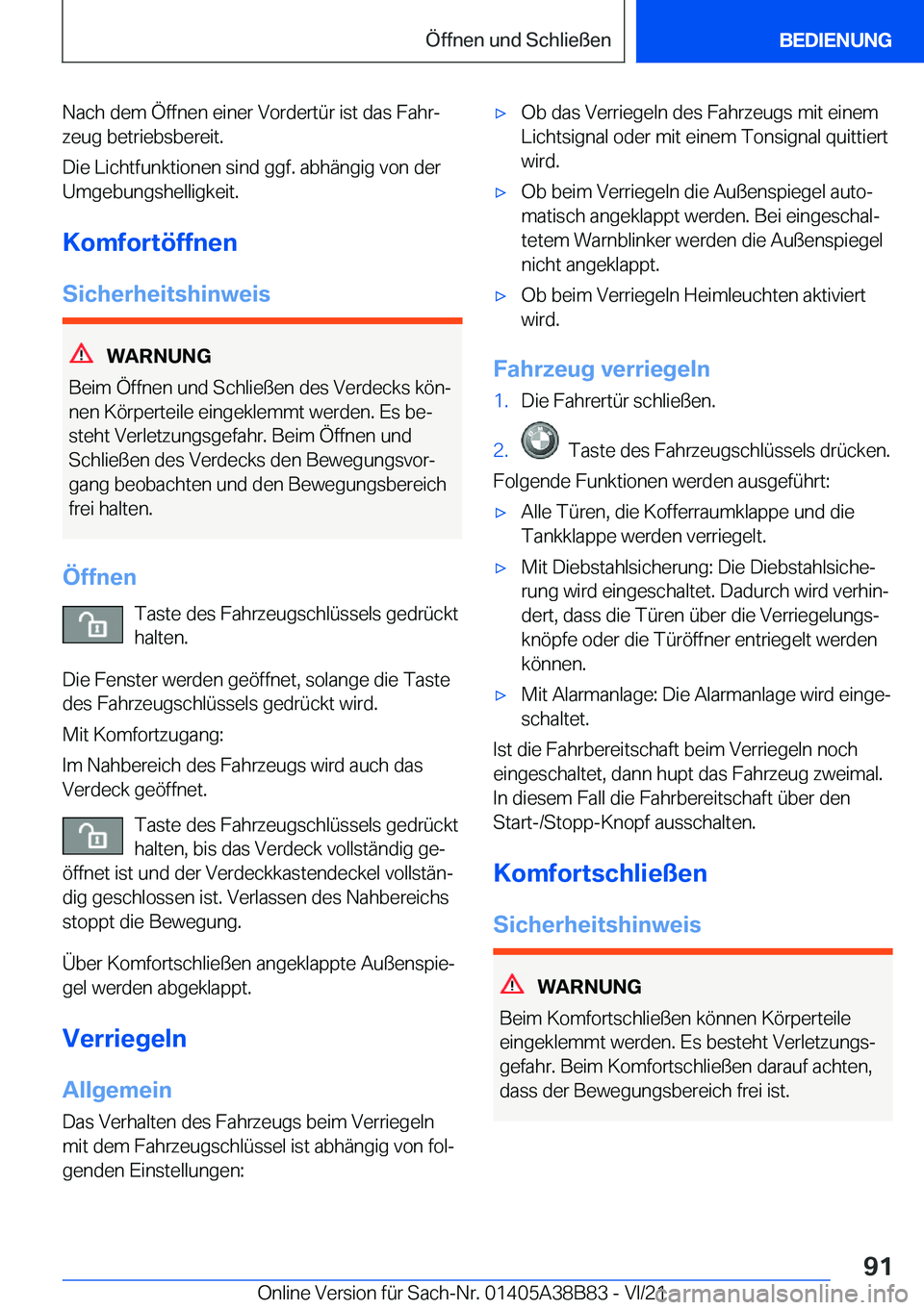 BMW M4 2022  Betriebsanleitungen (in German) �N�a�c�h��d�e�m��