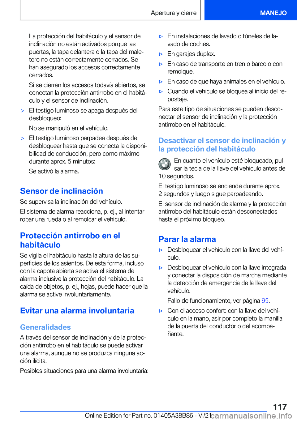 BMW M4 2022  Manuales de Empleo (in Spanish) �L�a��p�r�o�t�e�c�c�i�