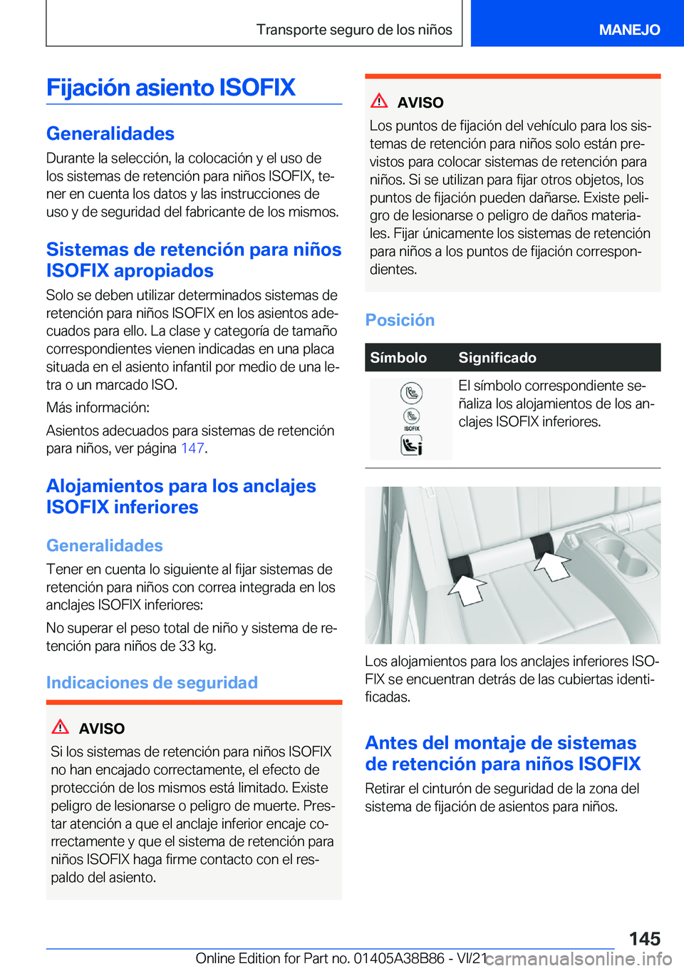 BMW M4 2022  Manuales de Empleo (in Spanish) �F�i�j�a�c�i�