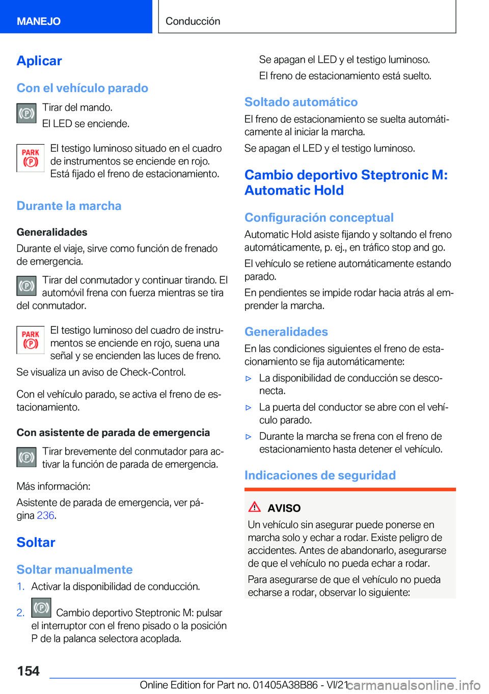 BMW M4 2022  Manuales de Empleo (in Spanish) �A�p�l�i�c�a�r�C�o�n��e�l��v�e�h�