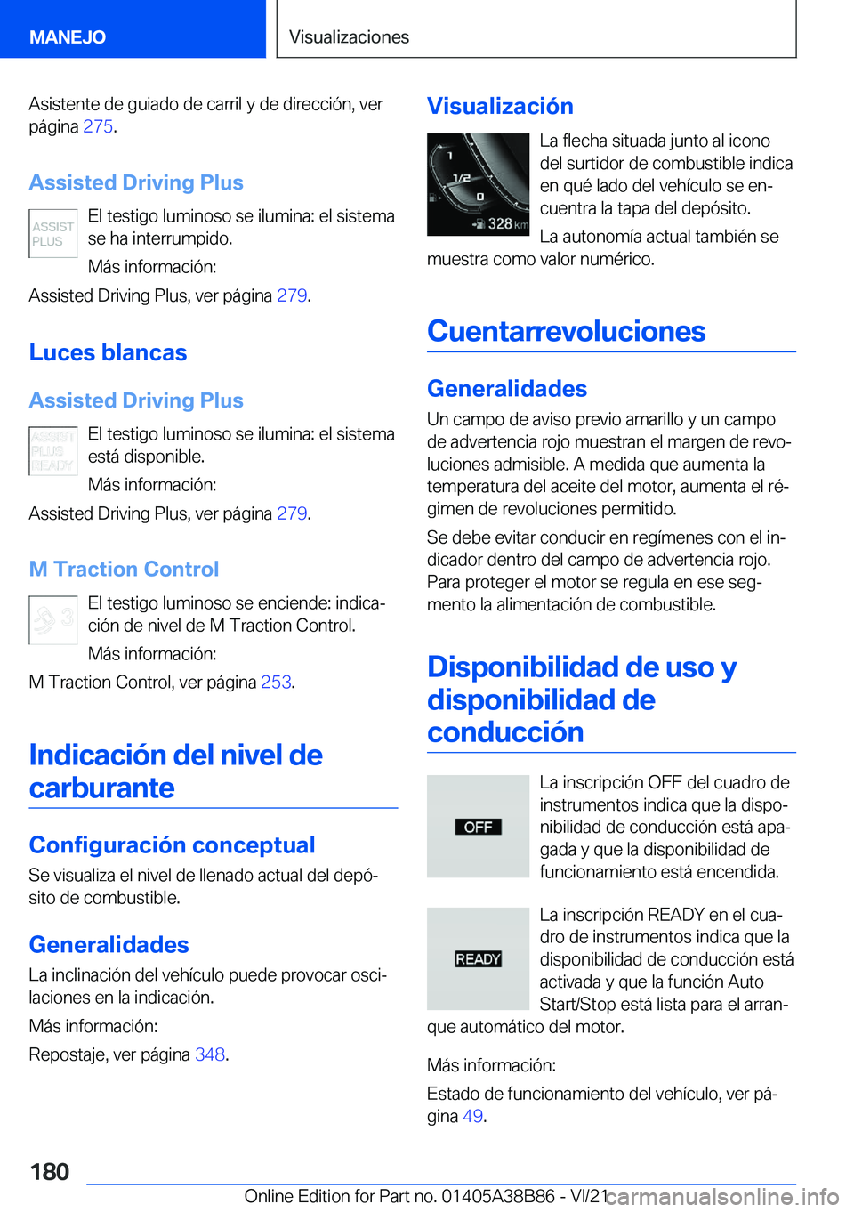 BMW M4 2022  Manuales de Empleo (in Spanish) �A�s�i�s�t�e�n�t�e��d�e��g�u�i�a�d�o��d�e��c�a�r�r�i�l��y��d�e��d�i�r�e�c�c�i�