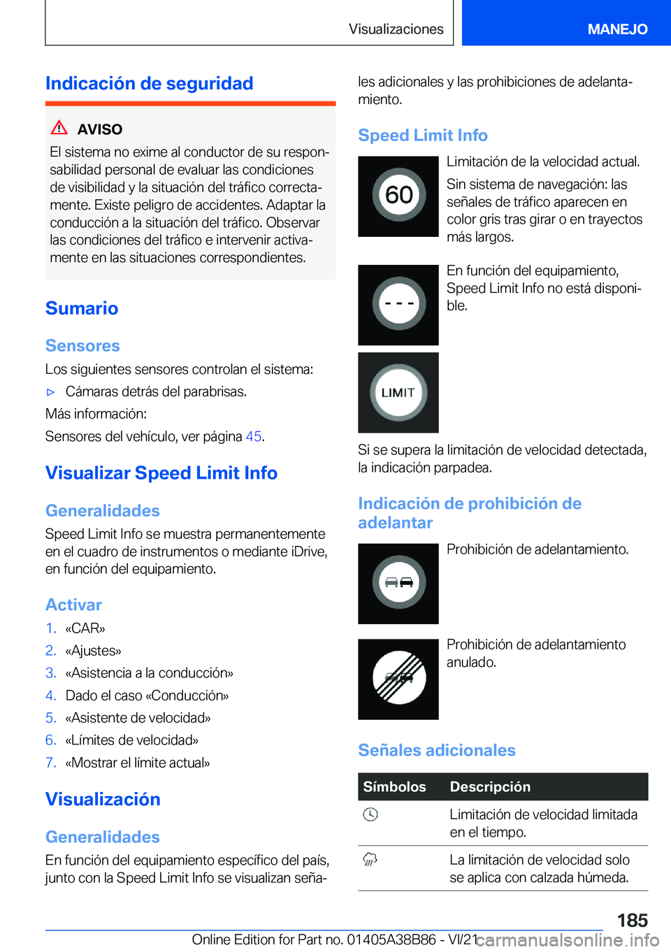 BMW M4 2022  Manuales de Empleo (in Spanish) �I�n�d�i�c�a�c�i�