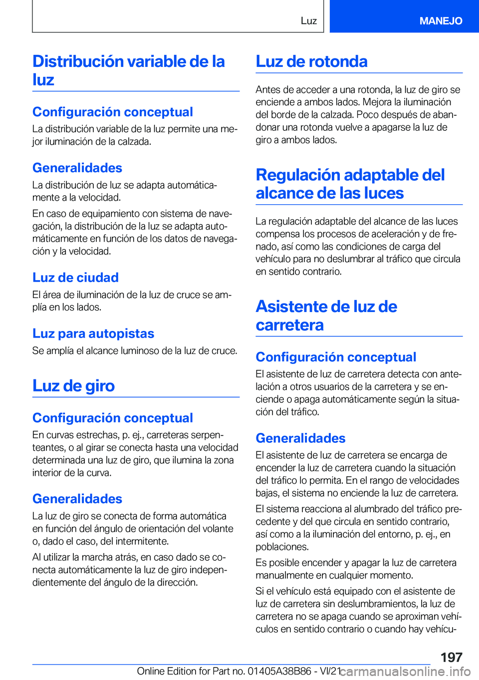 BMW M4 2022  Manuales de Empleo (in Spanish) �D�i�s�t�r�i�b�u�c�i�
