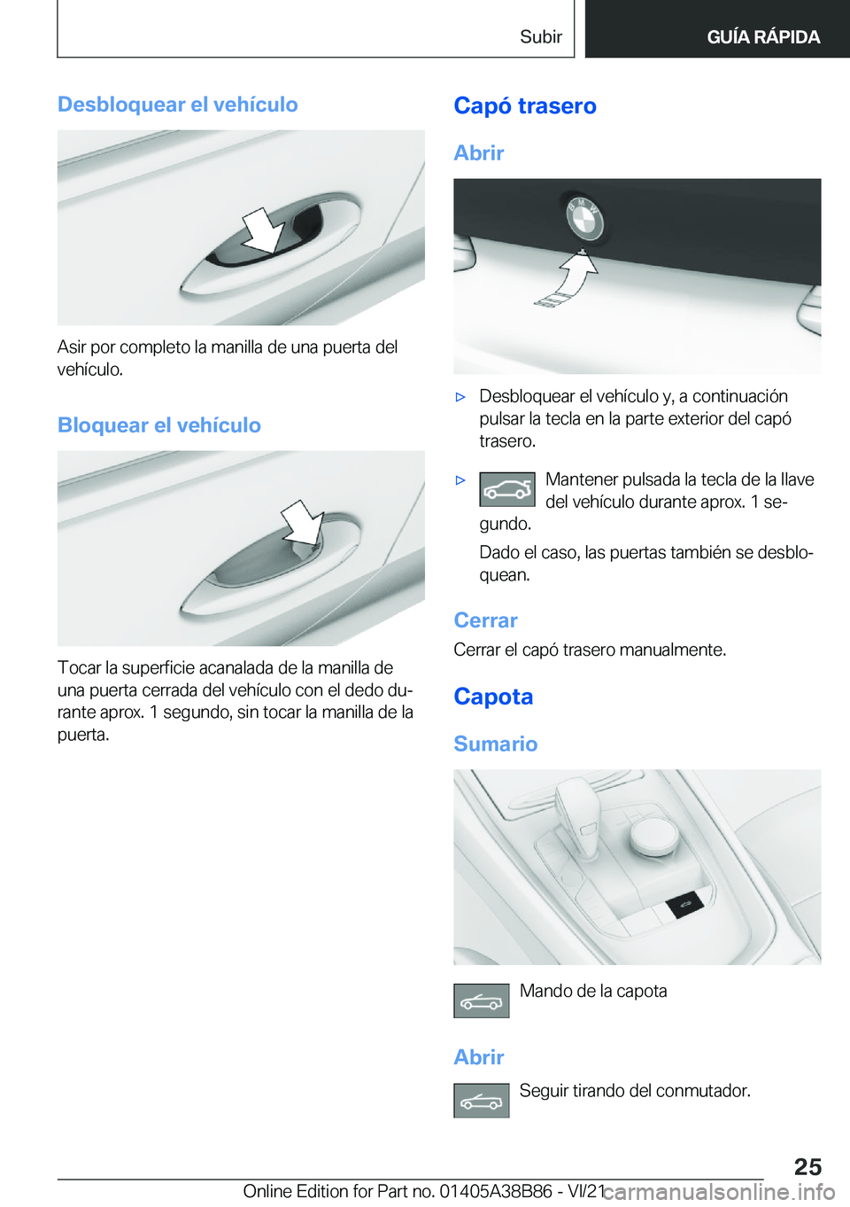 BMW M4 2022  Manuales de Empleo (in Spanish) �D�e�s�b�l�o�q�u�e�a�r��e�l��v�e�h�
