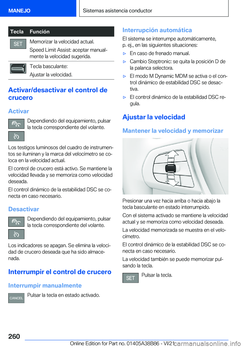 BMW M4 2022  Manuales de Empleo (in Spanish) �T�e�c�l�a�F�u�n�c�i�
