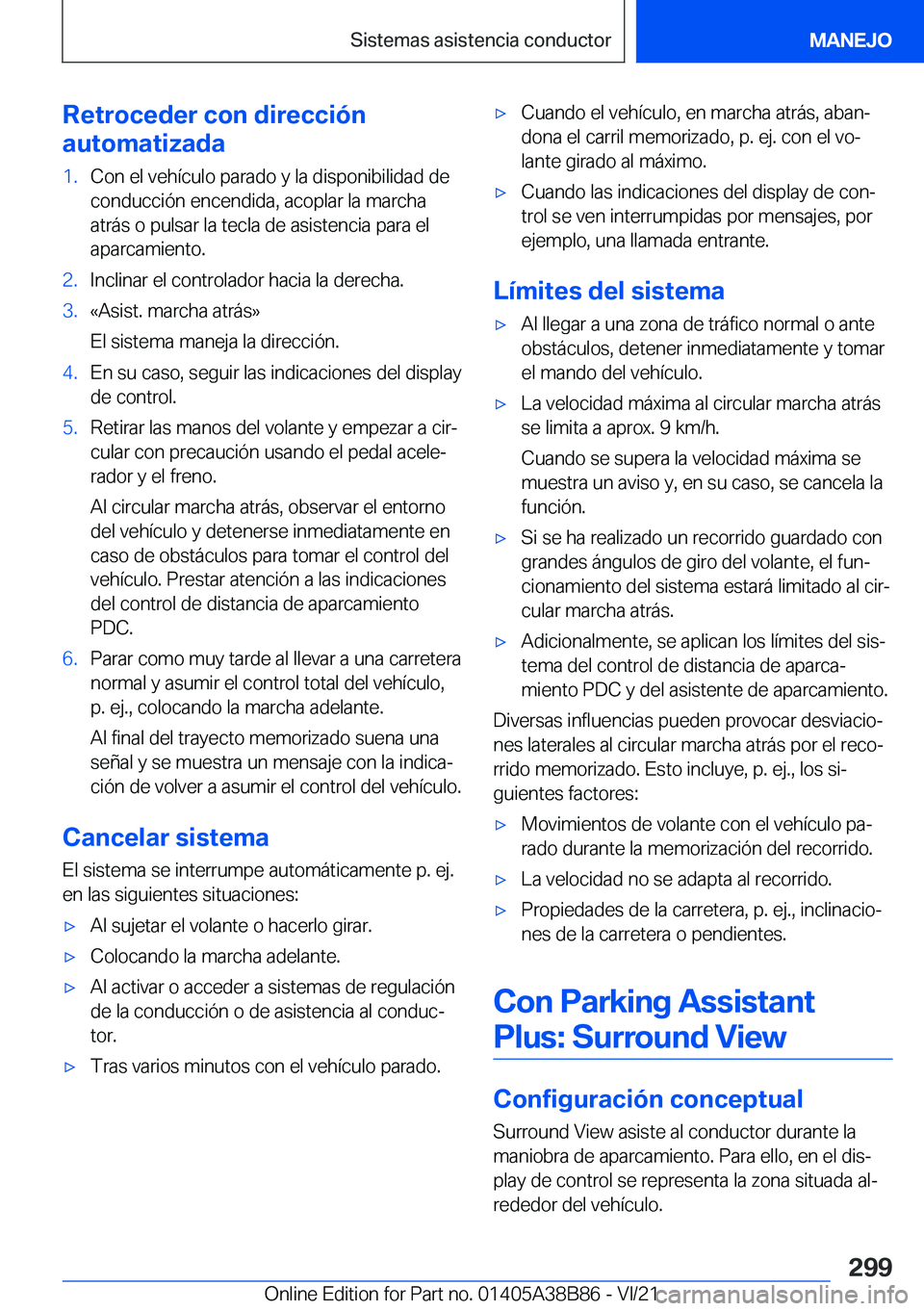 BMW M4 2022  Manuales de Empleo (in Spanish) �R�e�t�r�o�c�e�d�e�r��c�o�n��d�i�r�e�c�c�i�