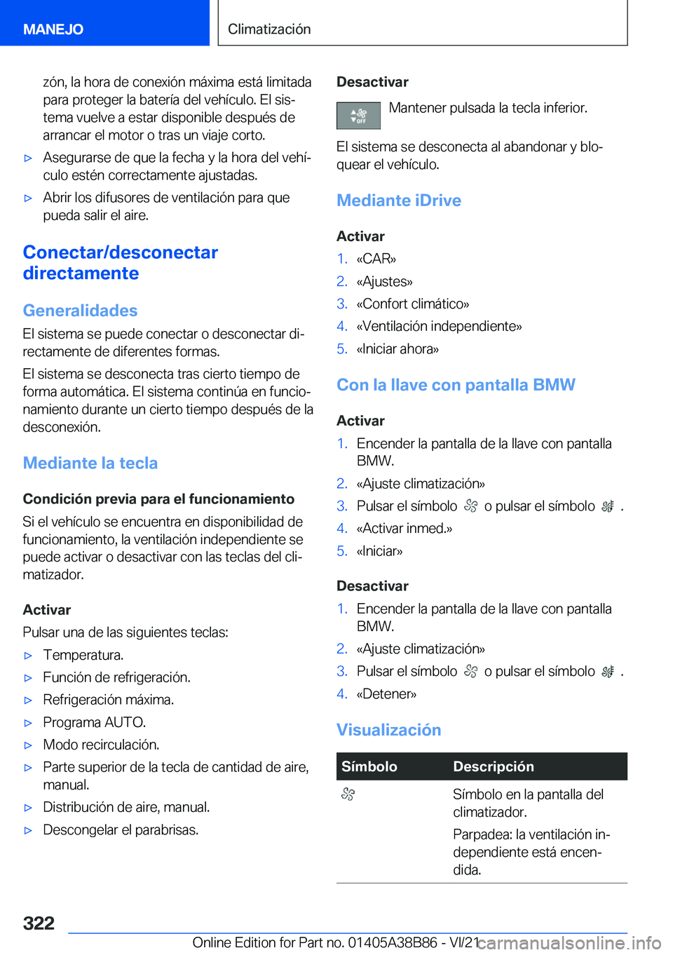 BMW M4 2022  Manuales de Empleo (in Spanish) �z�