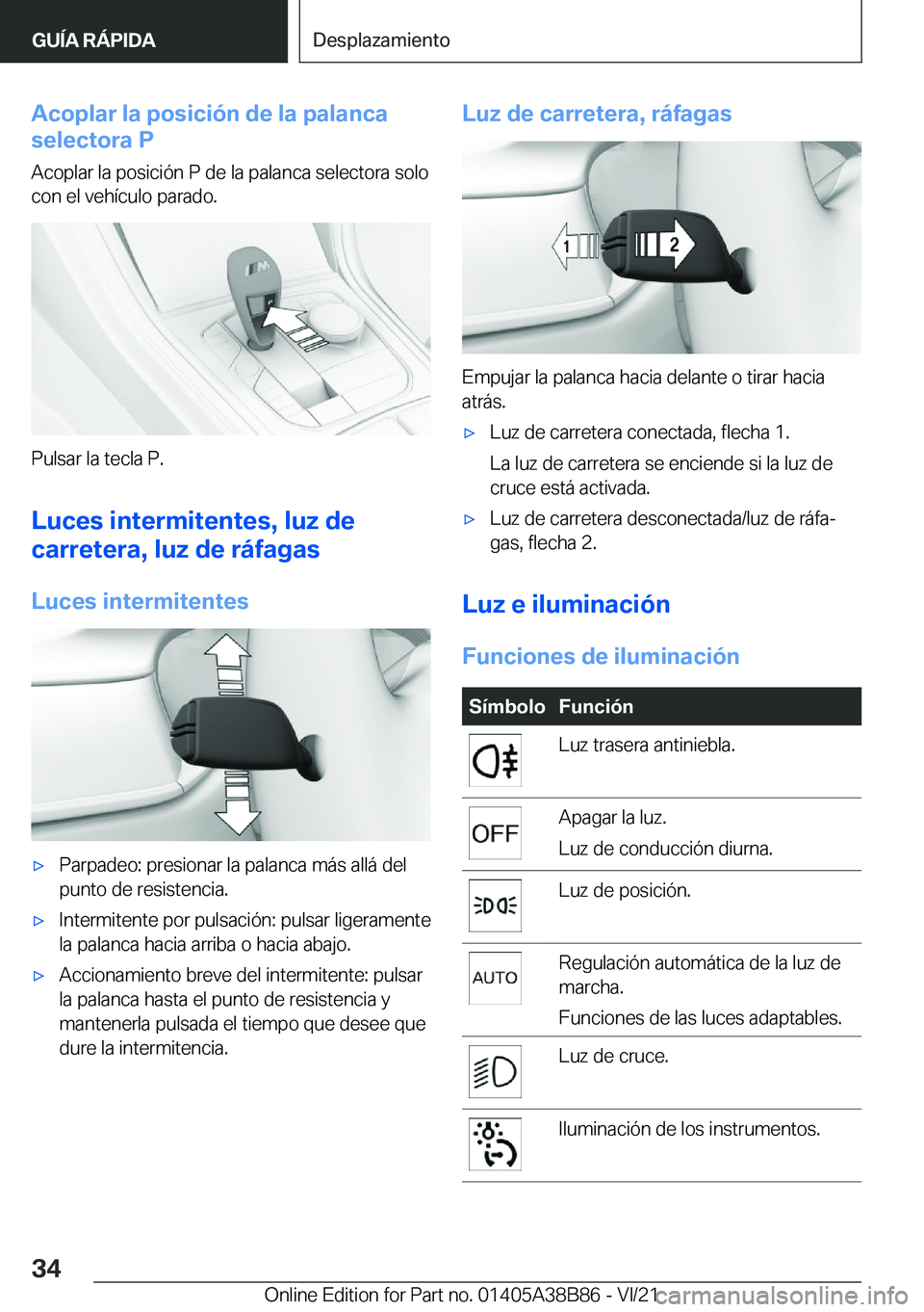BMW M4 2022  Manuales de Empleo (in Spanish) �A�c�o�p�l�a�r��l�a��p�o�s�i�c�i�