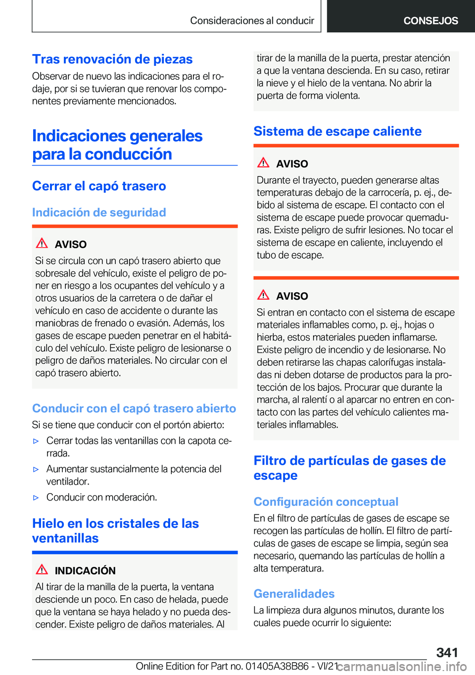 BMW M4 2022  Manuales de Empleo (in Spanish) �T�r�a�s��r�e�n�o�v�a�c�i�