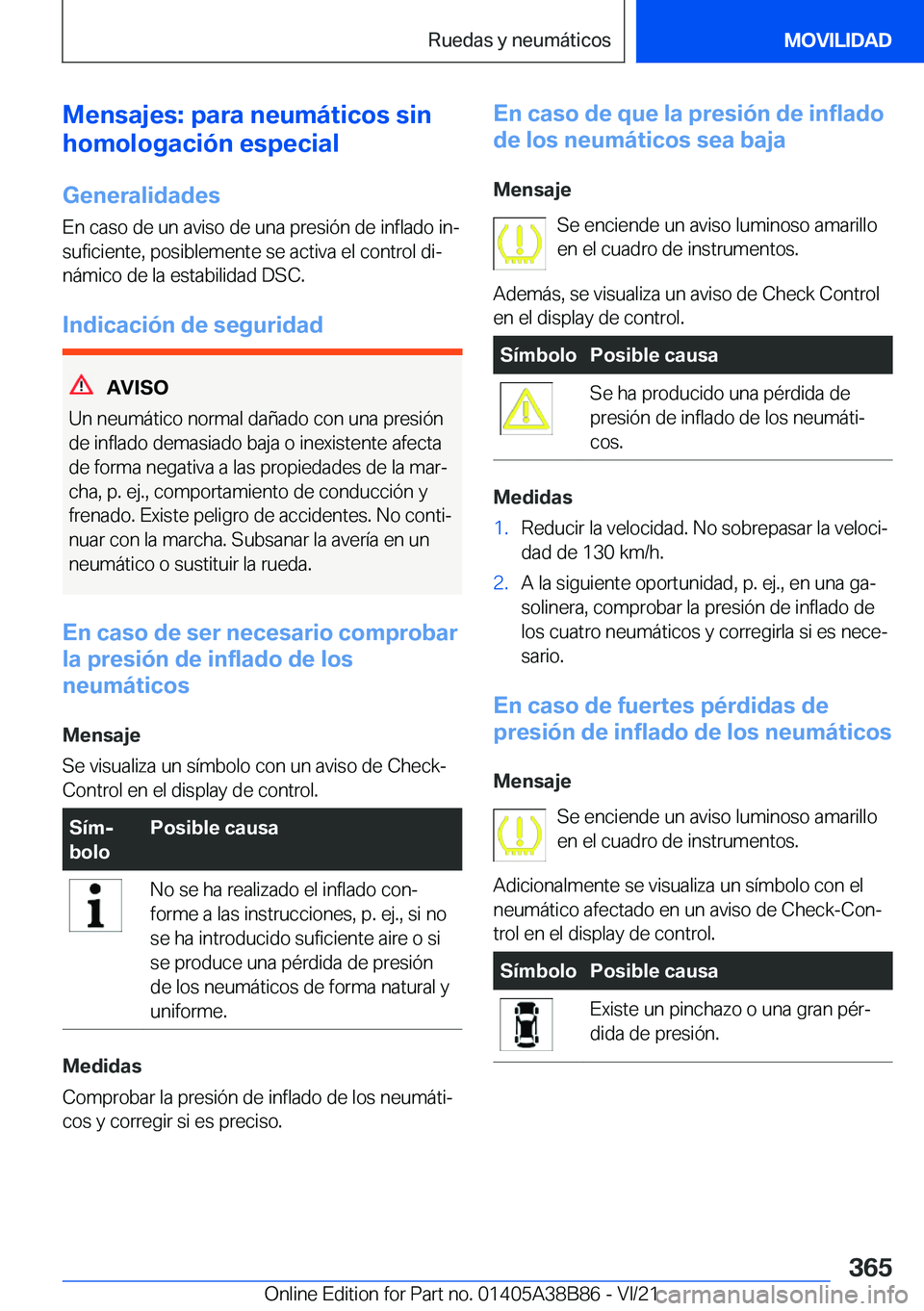 BMW M4 2022  Manuales de Empleo (in Spanish) �M�e�n�s�a�j�e�s�:��p�a�r�a��n�e�u�m�