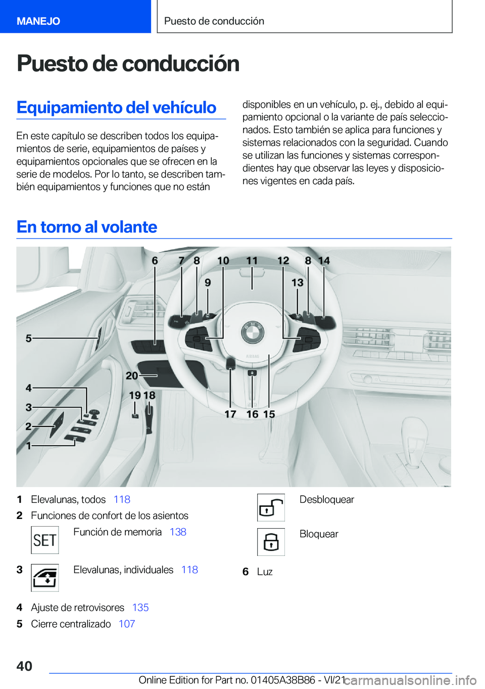 BMW M4 2022  Manuales de Empleo (in Spanish) �P�u�e�s�t�o��d�e��c�o�n�d�u�c�c�i�