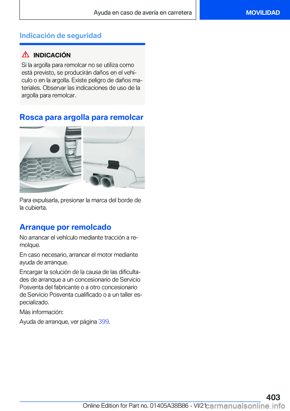 BMW M4 2022  Manuales de Empleo (in Spanish) �I�n�d�i�c�a�c�i�
