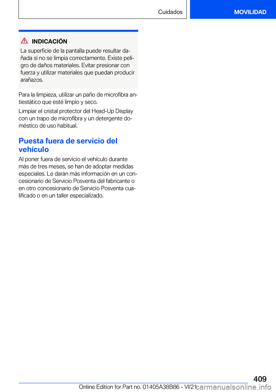 BMW M4 2022  Manuales de Empleo (in Spanish) �I�N�D�I�C�A�C�I�
