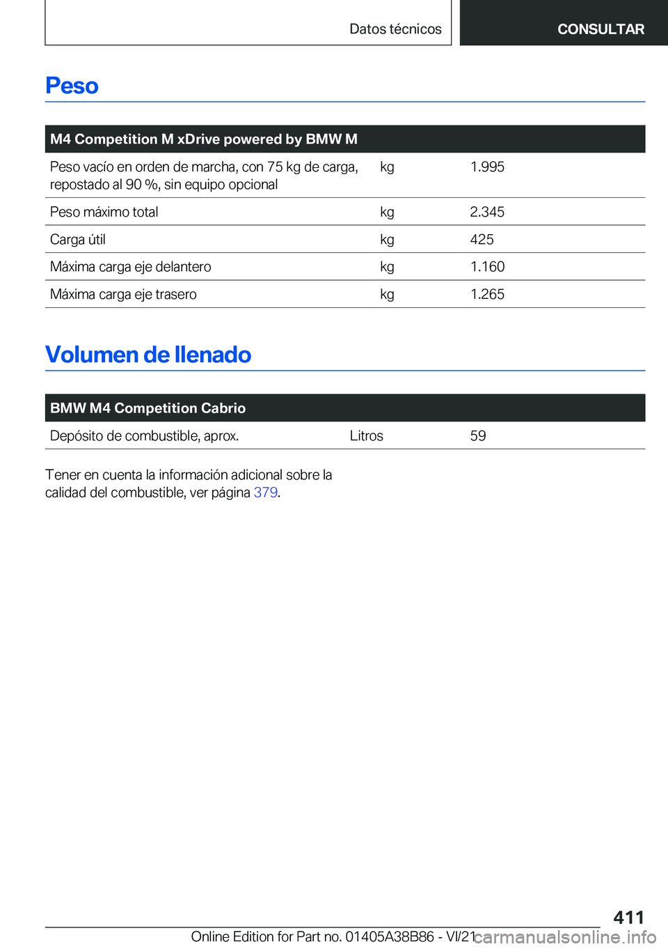 BMW M4 2022  Manuales de Empleo (in Spanish) �P�e�s�o
�
�M�4��C�o�m�p�e�t�i�t�i�o�n��M��x�D�r�i�v�e��p�o�w�e�r�e�d��b�y��B�M�W��M�P�e�s�o��v�a�c�