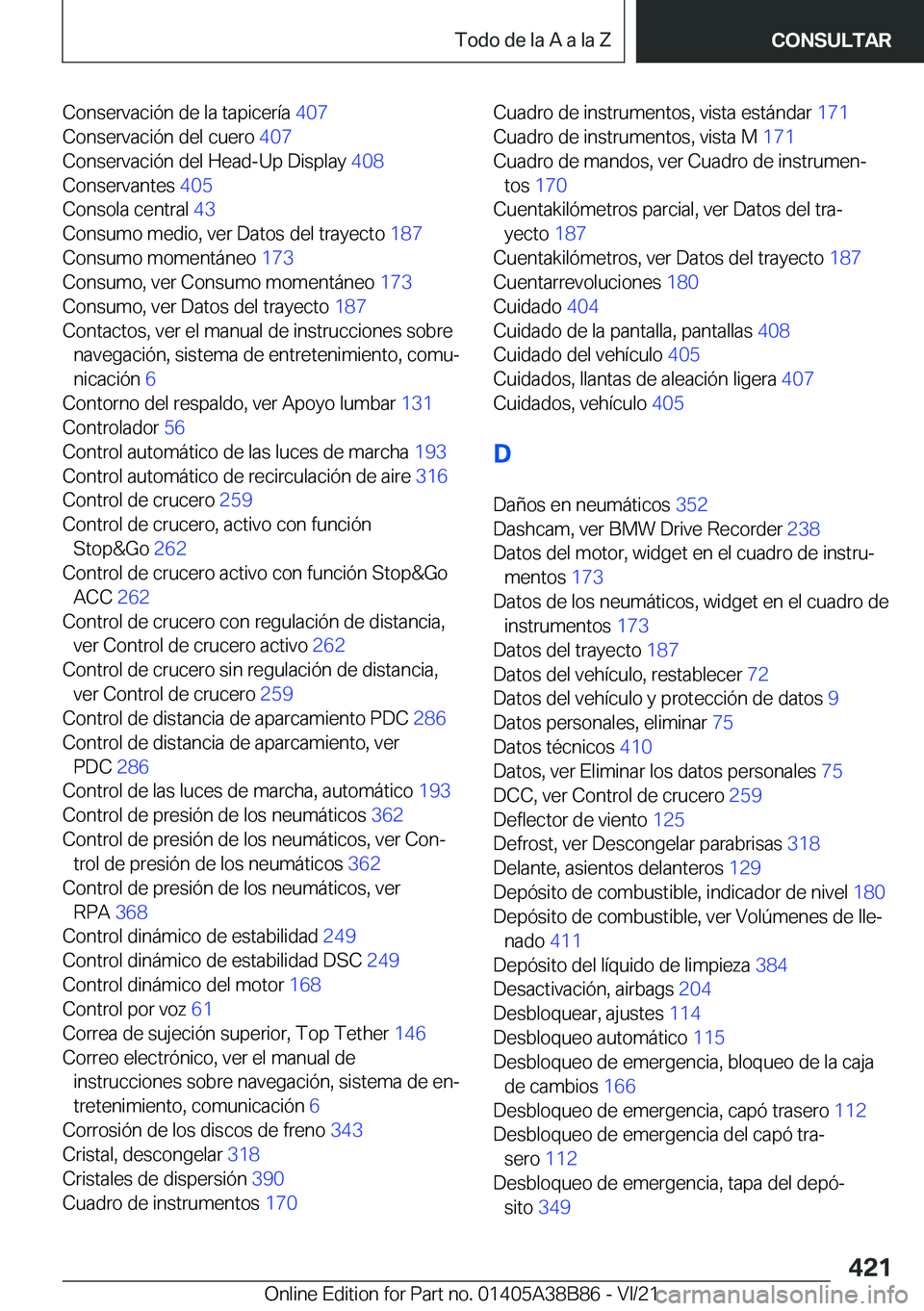 BMW M4 2022  Manuales de Empleo (in Spanish) �C�o�n�s�e�r�v�a�c�i�
